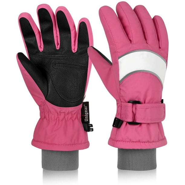 Unigear Kids Ski Gloves Fit Both Boys /& Girls Waterproof Winter Cold Weather Snowboard Snow Gloves